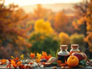 Paysage d'automne à aix les bains qui présente une cure detox de Loïc Ternisien